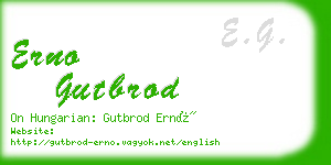 erno gutbrod business card